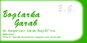 boglarka garab business card